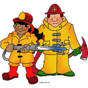 300x300 Free Firefighter Clip Art Image