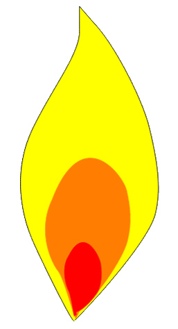 257x474 Clipart Candle Flame White Flame Outline Hi