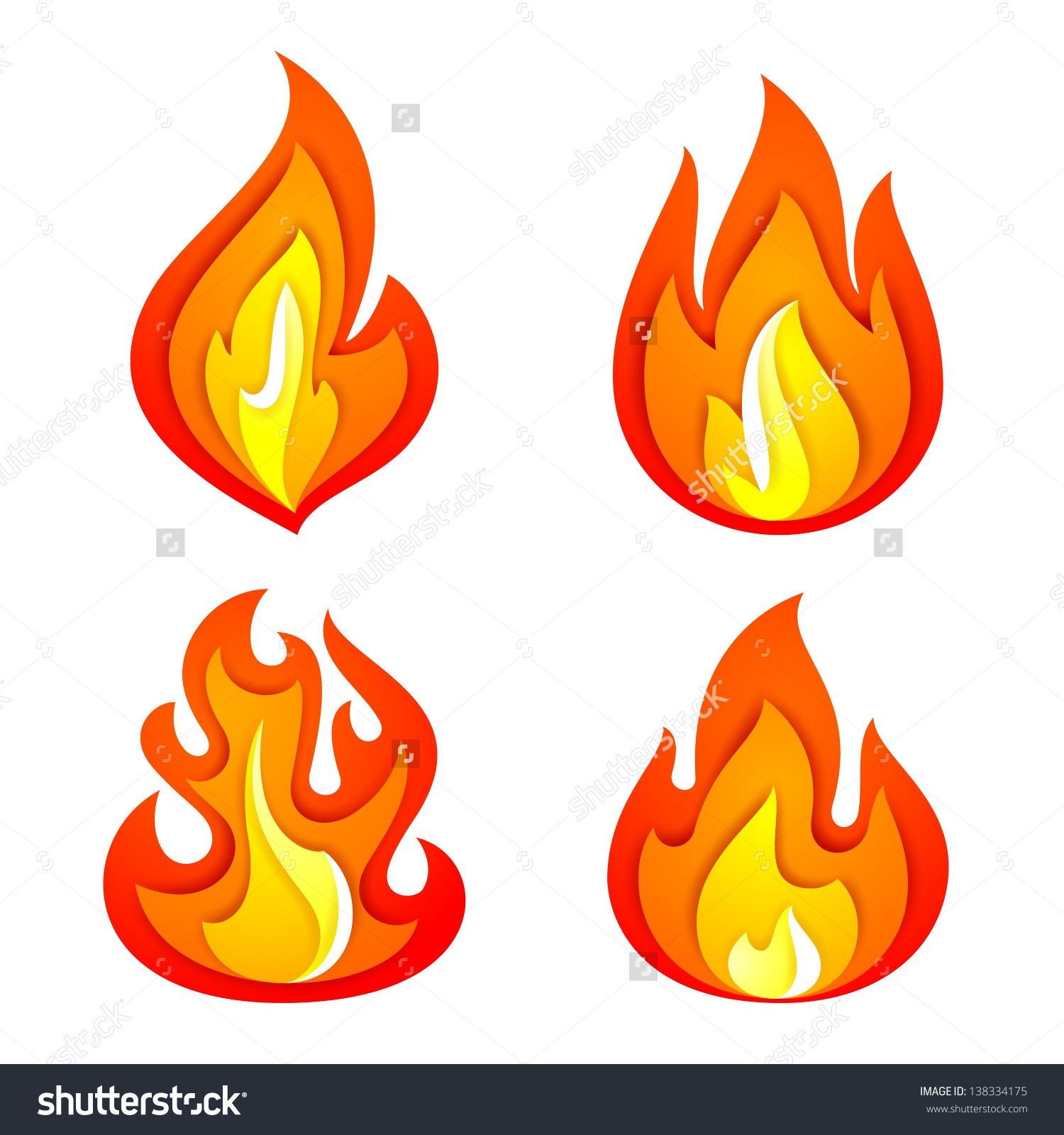 1500x1600 Fire Flames Isolated Stock Vectors Vector Clip Art Shutterstock