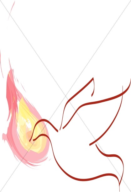 418x612 Fire And Flames Pentecost Clipart