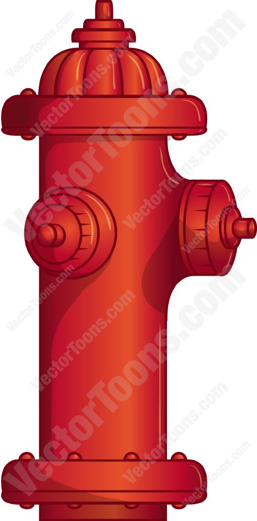 505x1024 Red Fire Hydrant Cartoon Clipart Vector Toons
