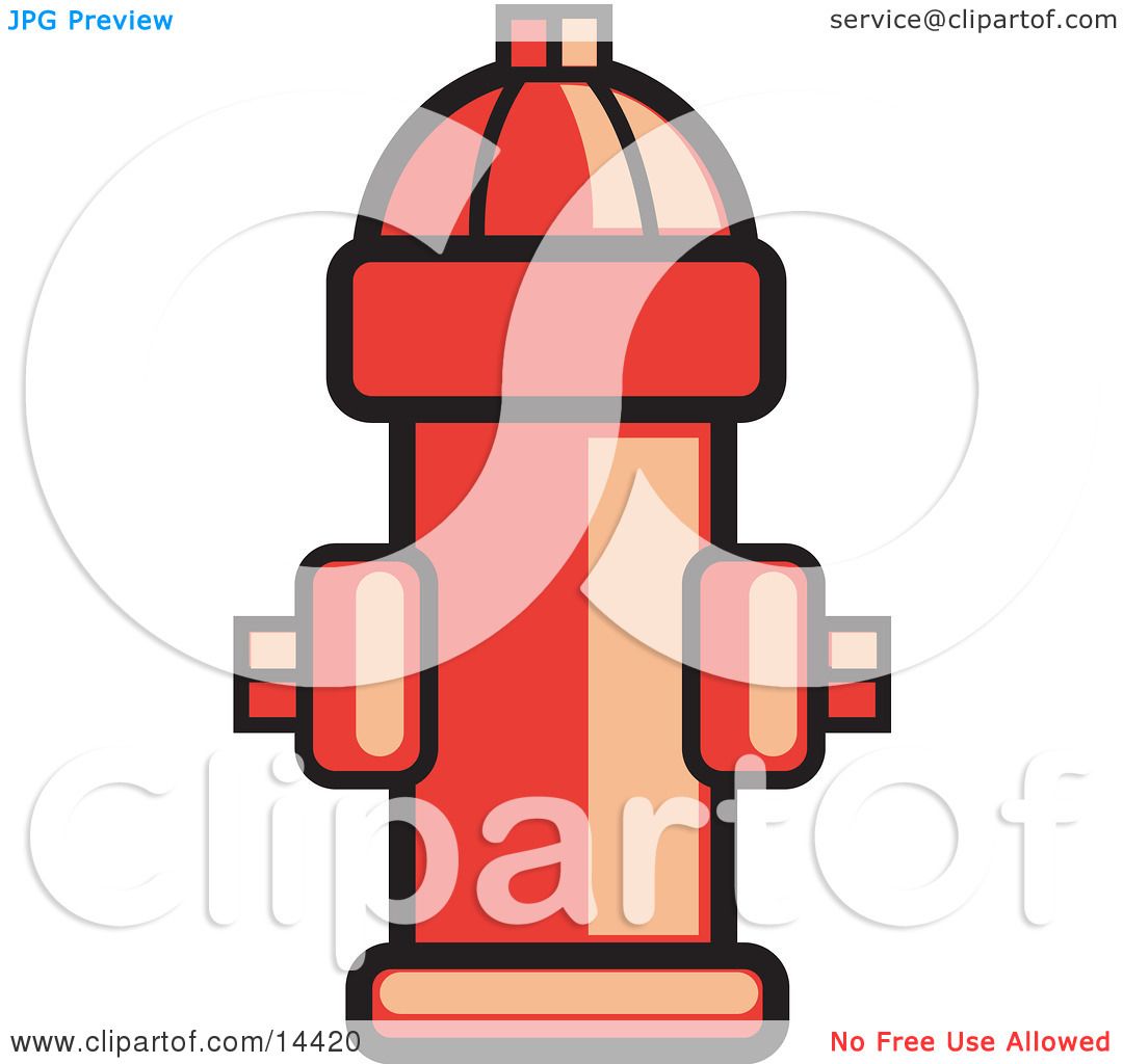 1080x1024 Red Fire Hydrant Ready For Use In Case Of An Emergency Clipart