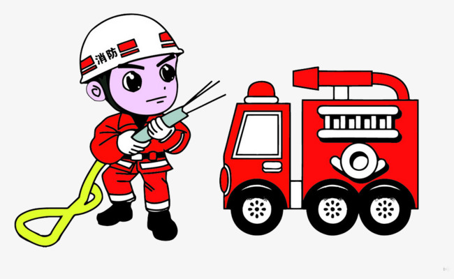 650x400 Fire Safety, Cartoon Fireman, Fire, Firefighting Png Image