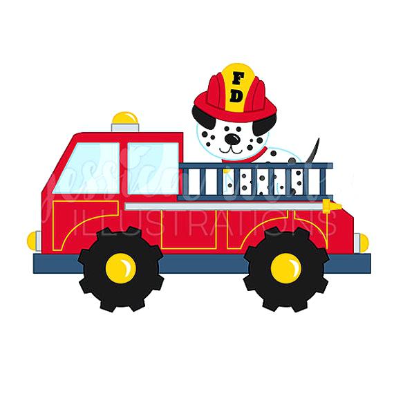 570x570 Fire Truck Clipart