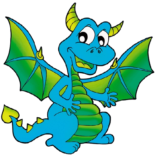 500x500 Clip Art Dragon