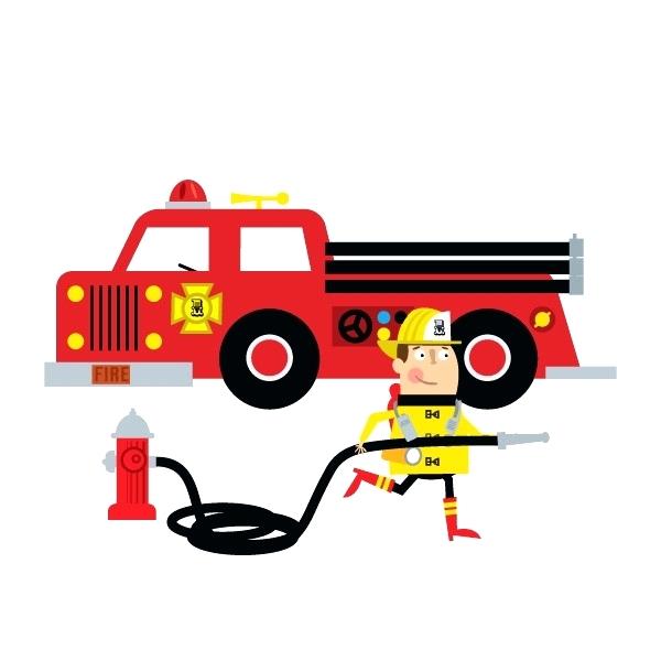 600x600 Fire Truck Clipart