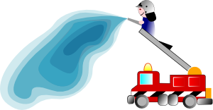 300x156 Firetruck And Fireman Clip Art Free Vector 4vector