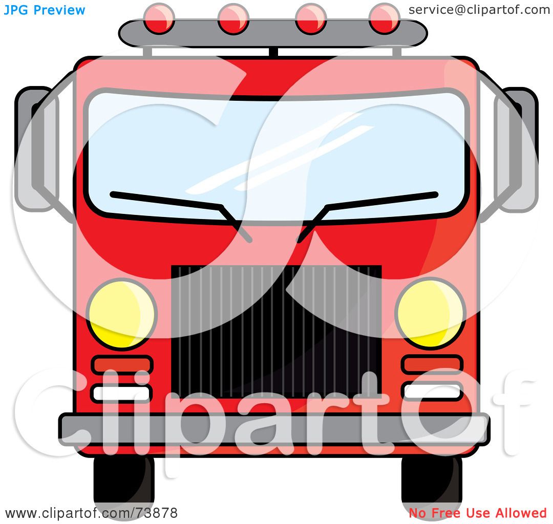 1080x1024 Royalty Free (Rf) Clipart Illustration Of A Red Fire Truck Driving