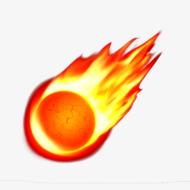 650x651 A Fireball, Fireball, Meteorite, Png Material Png Image