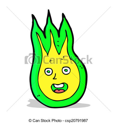 449x470 Cartoon Friendly Fireball Vector