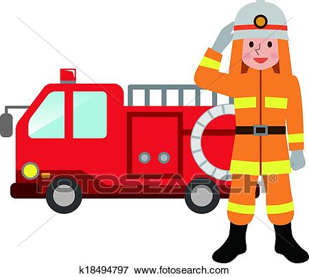450x404 Fire Truck Clipart Clip Art Of Fire Truck And Firefighters