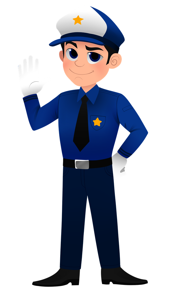 600x1030 Clip Art Police Officer Uniform Clipart
