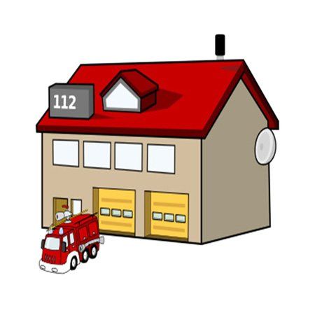 450x450 Awesome Fire Station Clipart