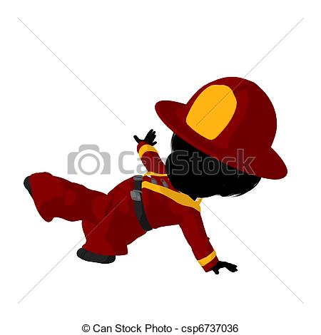450x470 Firefighter Silhouette Clipart