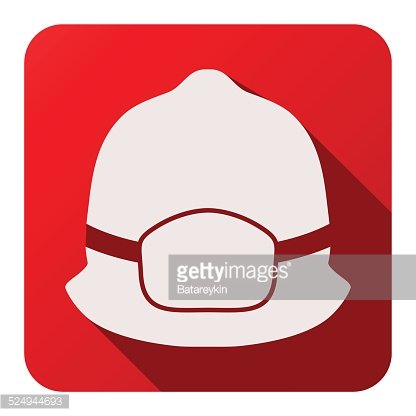416x416 Flat Icons Of Fireman Helmet Vector Illustration Premium Clipart