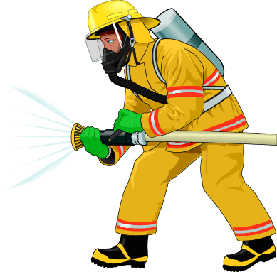 389x383 Keonk Badunk Firefighter Clipart For Kids