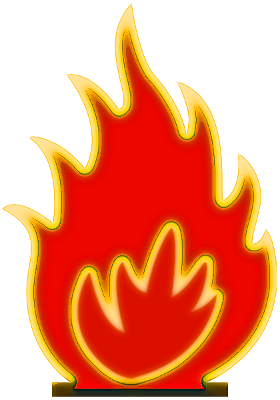 280x400 On Fire Clip Art