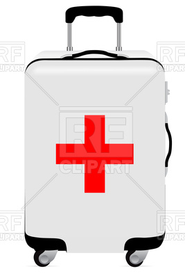 267x400 First Aid Suitcase Royalty Free Vector Clip Art Image