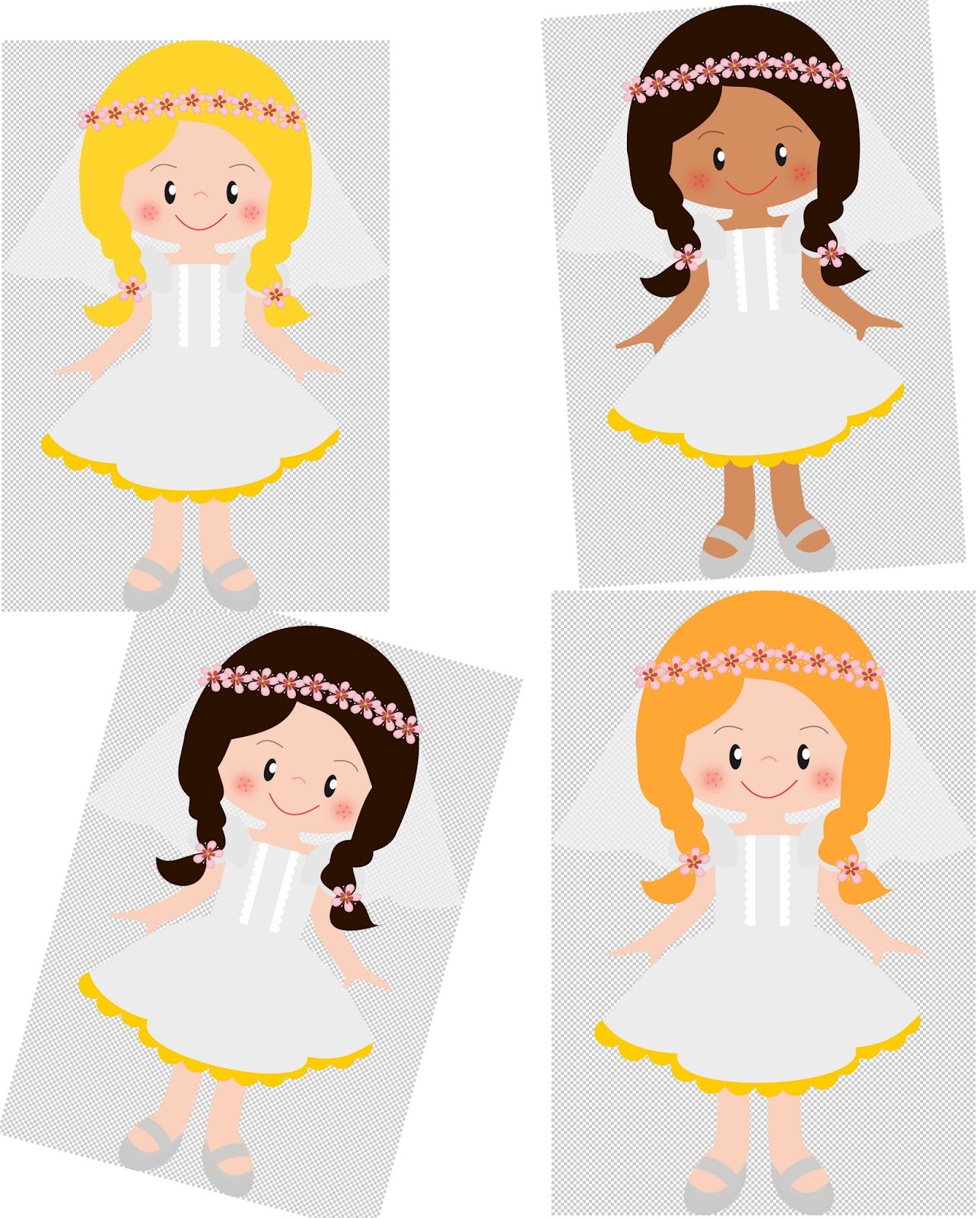 1288x1600 Girls In Their First Communion Clip Art. Oh My First Communion!