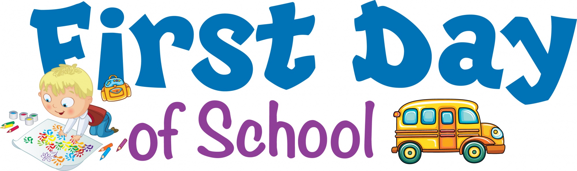 2000x595 Gallery First Day Of School Clip Art,