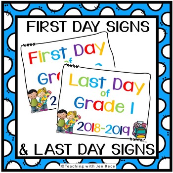 350x350 First Day Of School Signs For Pre K To Grade 8 {For Canadian Students}