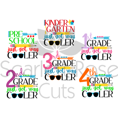 400x400 Back To School Svg Cut File, First Day Of Preschool Just Got Way