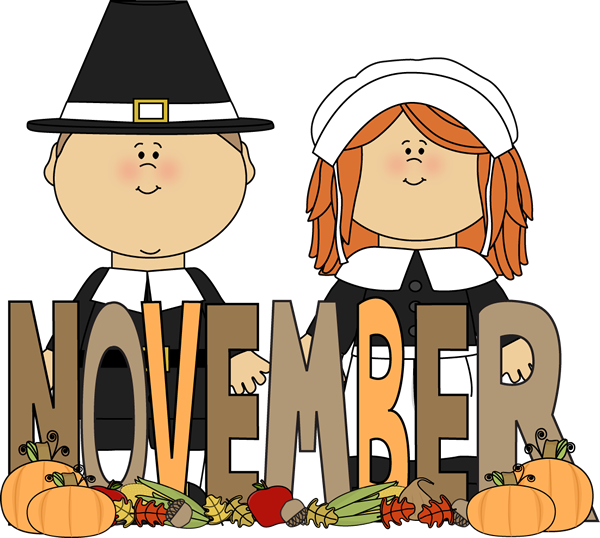 600x538 Free Month Clip Art Month Of November Pilgrims Clip Art Image