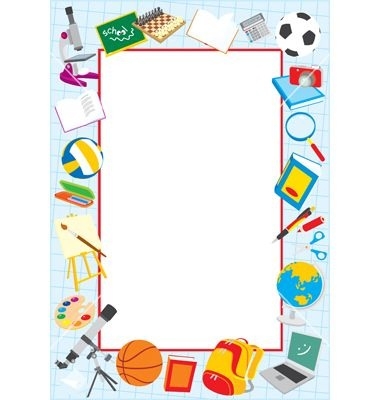 380x400 School Clip Art Borders School Border Vector Art Download