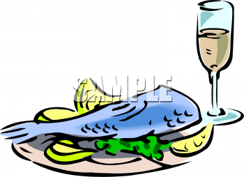 350x254 Cooked Fish Cartoon Clipart