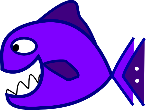 600x453 Purple Fish Clip Art