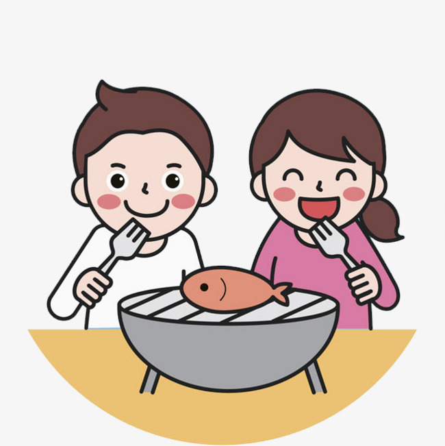 650x651 A Child Eating Fish, Child, Gladly, Eat Fish Png Image And Clipart