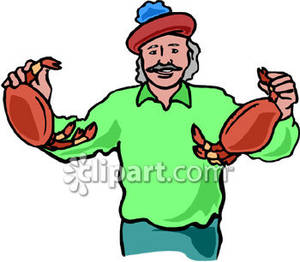 300x262 Crab Fisherman Clipart