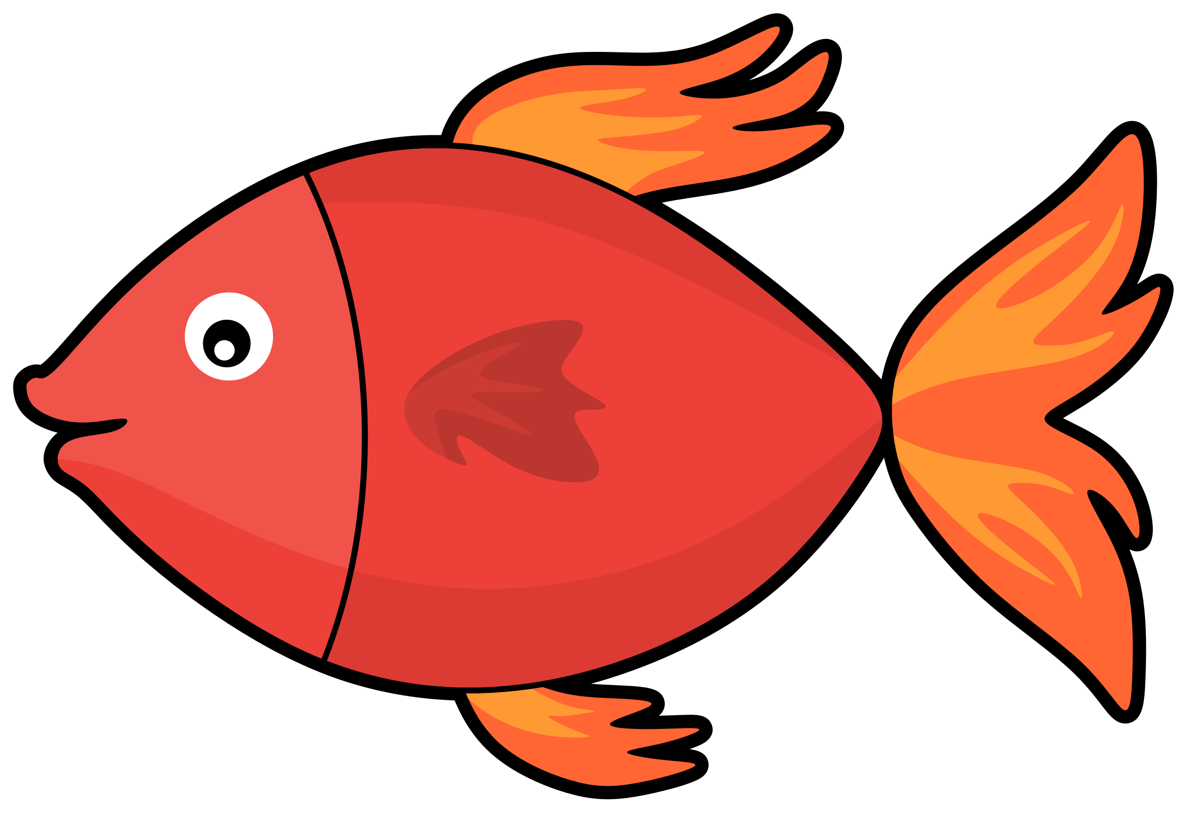 2400x1645 Clipart Cartoon Fish Images On Page 0 Yanhe Clip Art