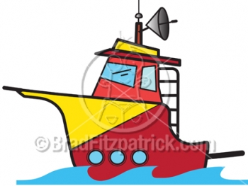 350x263 Cartoon Charter Boat Clipart Picture Royalty Free Fishing Boat