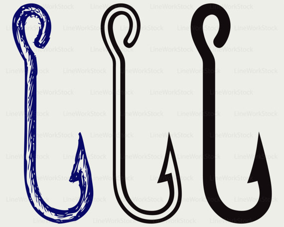 570x456 Fishing Hook Svghook Clipartfishing Svghook Silhouettefishing