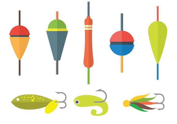 700x490 Free Fishing Lure Icons Vector