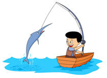 210x153 Clipart Catching Fish Clipground