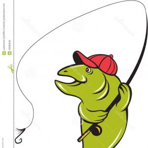 300x300 Stock Illustration Fishing Rod Vector Clip Art White Background