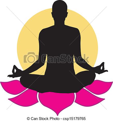 437x470 Logo For Yoga Or Fitness Center Clip Art Vector