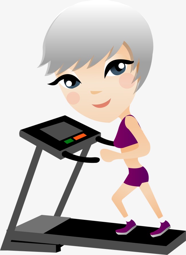 650x891 Running Fitness Girl, Cartoon, Lovely, Clip Art Png Image
