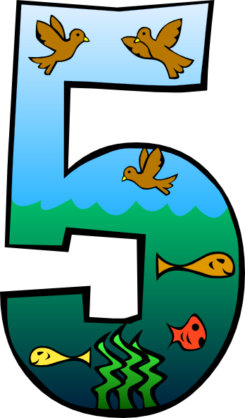 348x593 5 Clipart Creation Day 5 Number Clip Art