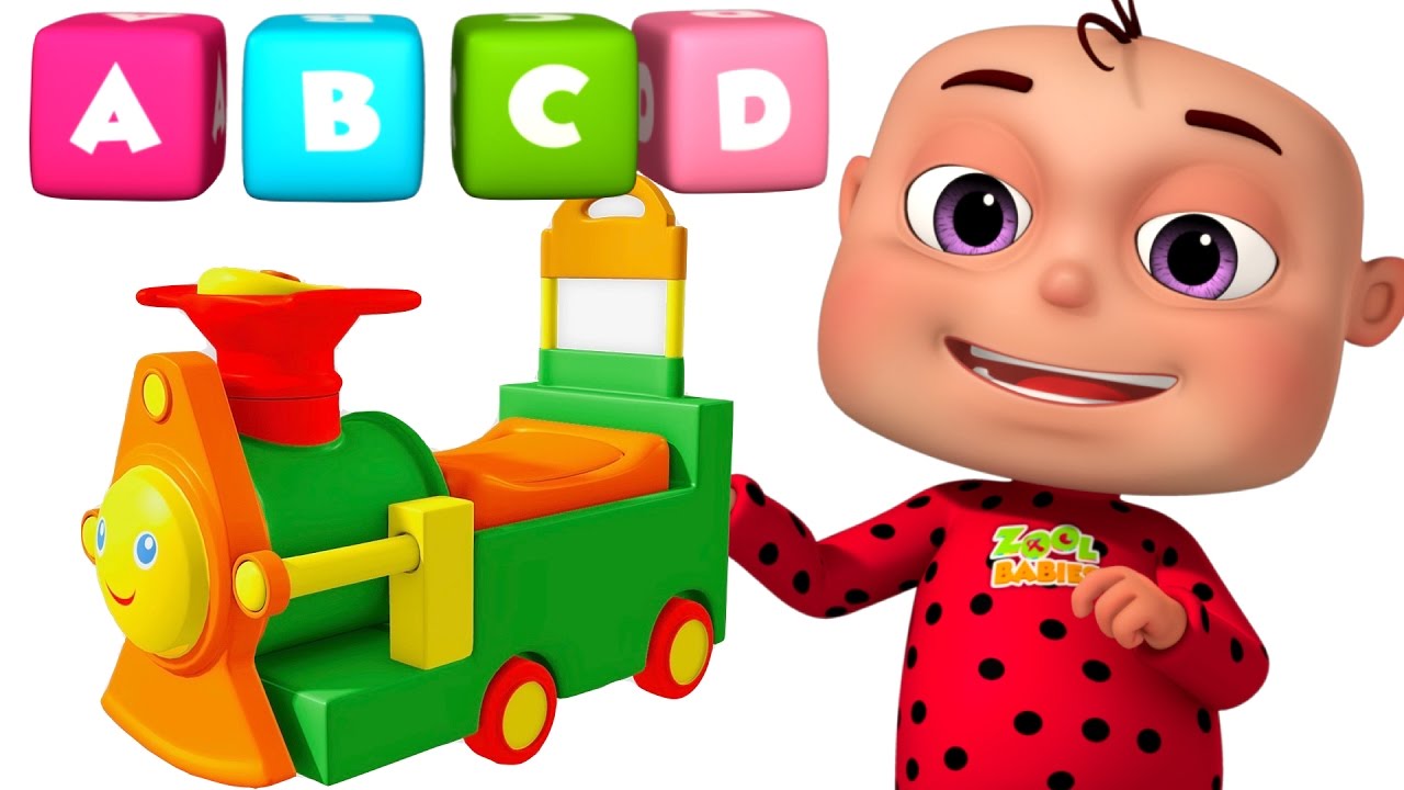 1280x720 Abc Train Song For Kids Alphabet Train With Five Little Babies