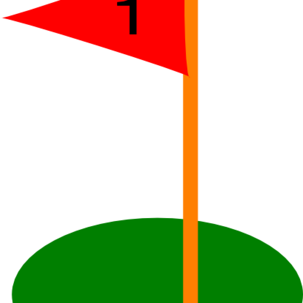 1024x1024 Golf Flag Clipart Hole Flags Ball Pencil And In Color Clip Art