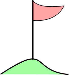 273x297 Golf Flag In Hole On Green Clip Art Free Vector 4vector