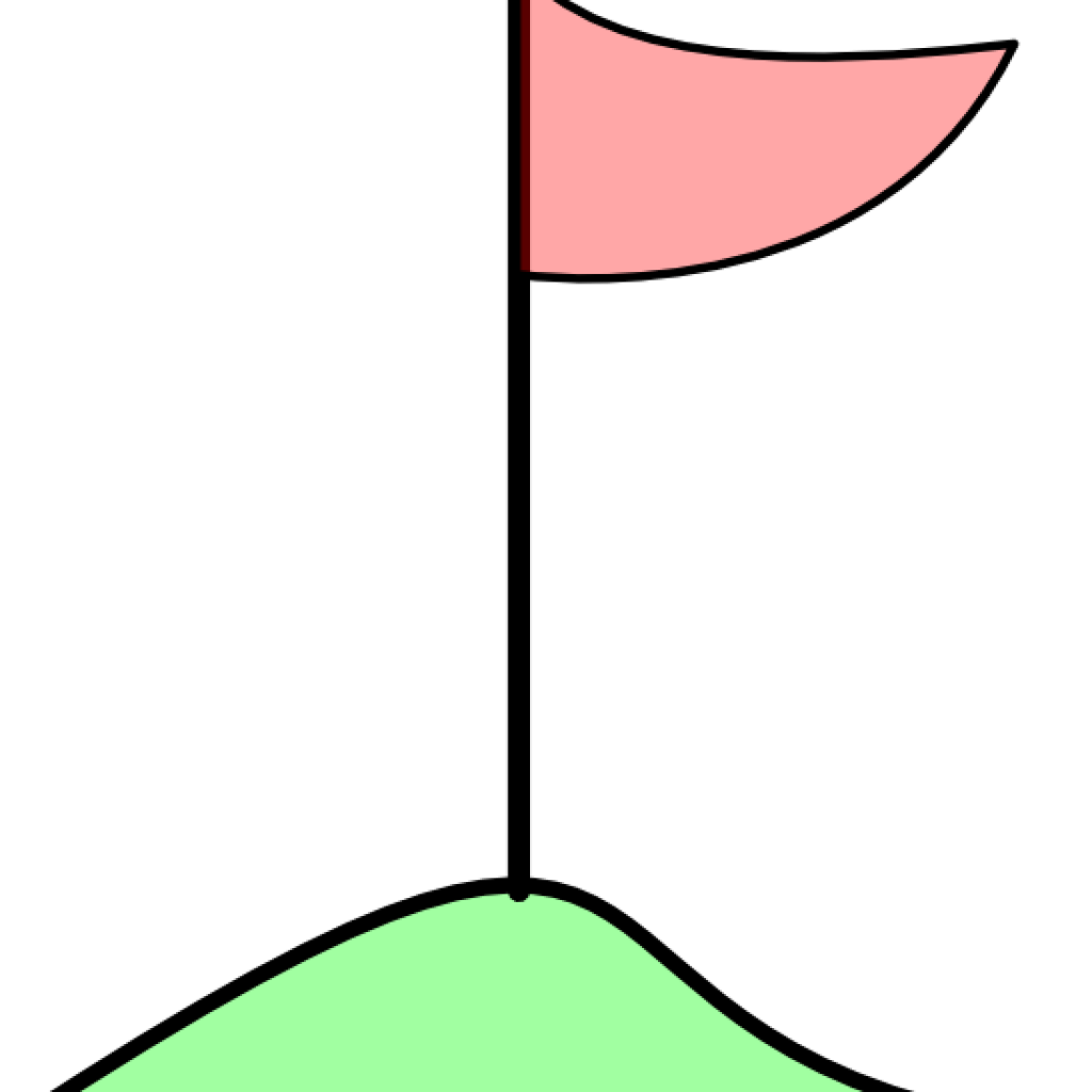 1024x1024 Golf Flag Clipart Hole Flags Ball Pencil And In Color Clip Art