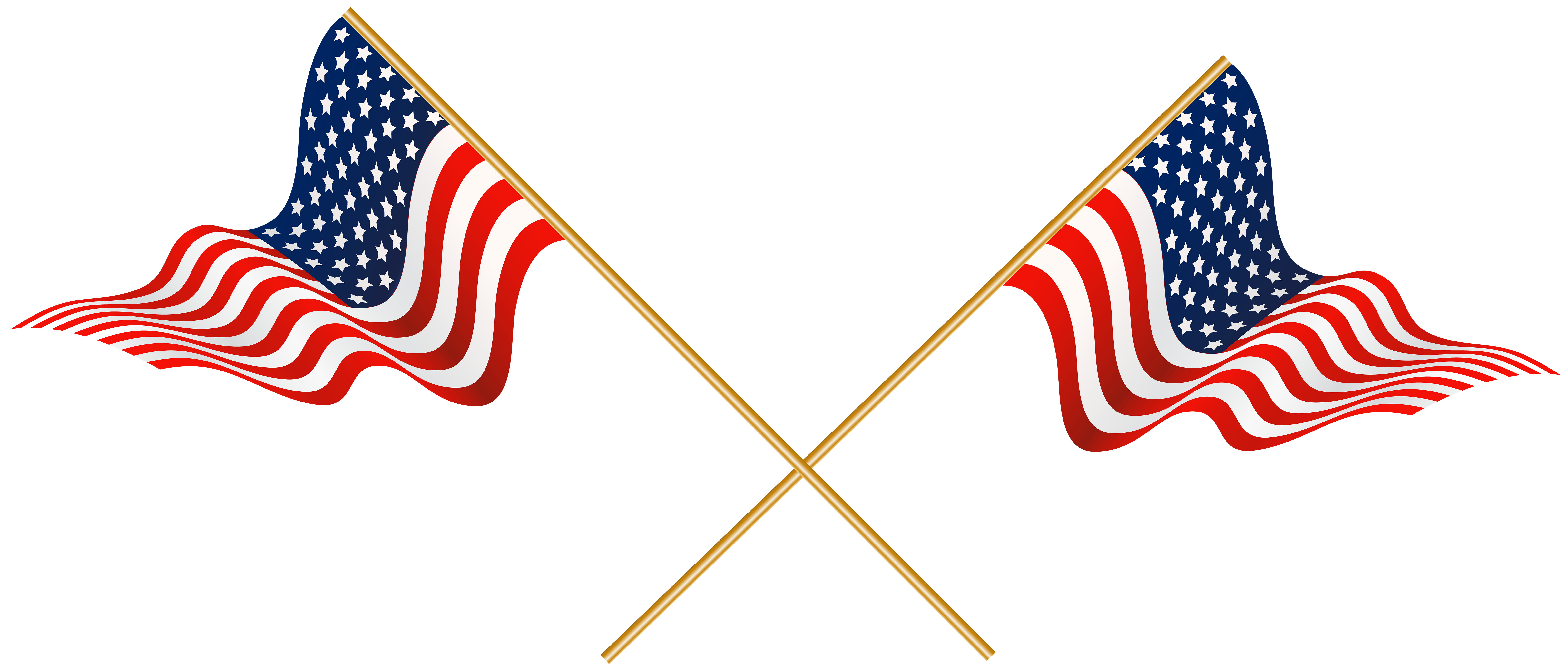 8000x3421 Usa Crossed Flags Transparent Png Clip Artu200b Gallery Yopriceville