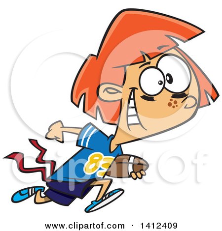 450x470 Clipart Football Halfback Running