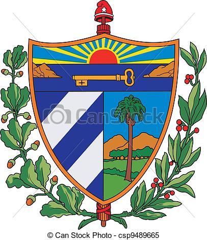 406x470 Cuba Coa. Various Vector Flags, State Symbols, Emblems