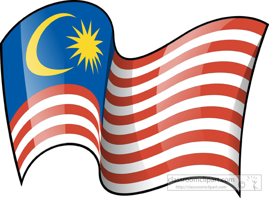 550x405 World Flags Clipart Malaysia Flag Waving 3