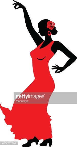 301x575 Flamenco Dancer Stock Vectors